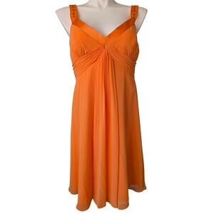 VTG Chiffon Babydoll Gown 14 Beaded Evening Romantic Fairy Occasion Bridesmaid